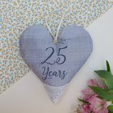 Silk Anniversary Heart Gold