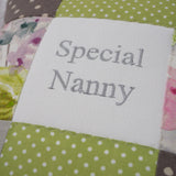 Special Nanny Cushion green and grey