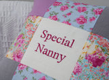 Special Nanny Cushion Rose & Grey