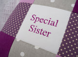 Special Sister Cushion purple spots