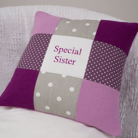 Special Sister Cushion purple spots