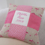 Flamingo Name Cushion