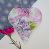 Floral Mother Heart Light Pink